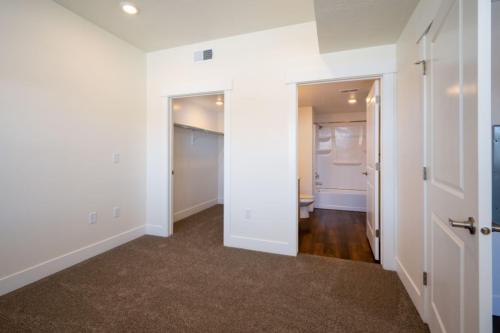 One Bedroom Apartments in Clearfield, Utah-Bedroom-View-to-Bathroom
