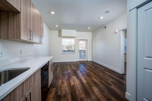 One Bedroom Apartments in Clearfield, Utah-Kitchen-View-of-Living-Area