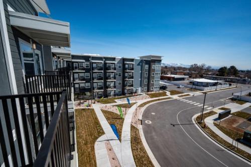 Apartments for rent in Clearfield-UT-Balcony-View-of-Front-of-Community